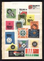 16 db modern BNV levélzáró