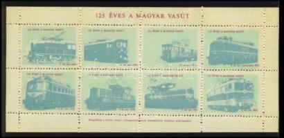 125 éves a magyar vasút levélzáró kisív