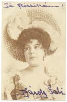 1902 Z. Bárdy Gabi fotólap a színművésznő saját kezű aláírásával