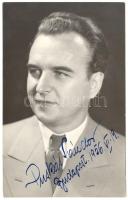 1956 Puskás Sándor nótaénekes fotója saját kezű aláírásával