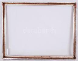 Ezüst színű fa képkeret apró hibákkal, belső méret: 60×80,5 cm, külső: 66×86,5 cm