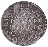 Lengyel Királyság / Poznan 1594. 3Gr Ag "III. Zsigmond" (2.36g) T:2-
Poland / Posen 1594. ...