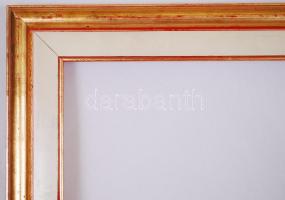 Modern fa keret, belső méret: 50×60 cm, külső méret: 61×72 cm