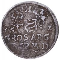 Lengyel Királyság / Vilnius 1582. 3Gr Ag "Báthory István" (2.42g) T:2-,3
Poland / Vilnius ...