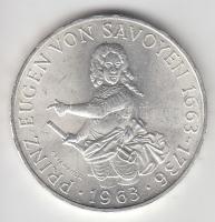 Ausztria 1963. 25Sch Ag "Szavolyai Jenő herceg" T:2 Austria 1963. 25 Schilling Ag "300th Anniversary-Birth of Prince Eugen" C:XF