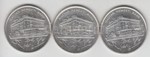 1993. 200Ft Ag "MNB" (3x) T:2