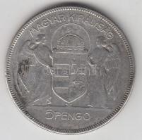 1930. 5P Ag "Horthy-jobbra" T:3