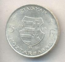 1946. 5Ft Ag "vastag Kossuth" T:2 ph.