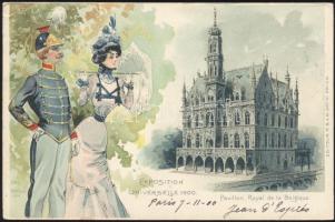 Paris Expo 1900 the Pavilion of Belgium litho s: Jack Abeille (EK)