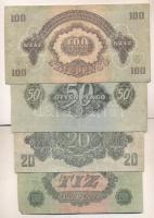 1944. 10P, 20P, 50P, 100P " A Vöröshadsereg Parancsnoksága" T:III