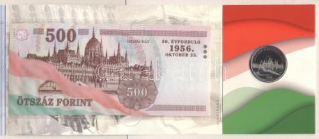 2006. 50Ft "1956-os forradalom" + 500Ft bankjegy "1956-os forradalom" díszcsomagolásban T:BU, I Csak 12.000db!