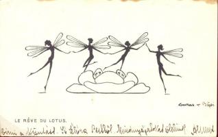 The dream of the lotus, silhouettes, s: Gorzas (EB)