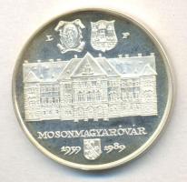 Lebó Ferenc (1960-)/ Szabó Géza (1939-) 1989. "Mosonmagyaróvár 50 éves" Ag(0.900) emlékére...
