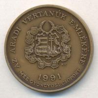 Bognár György (1944-) 1991. "MÉE Gyöngyösi Csoport - Aradi Vértanúk / Láhner György" Br em...