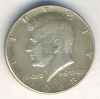 Amerikai Egyesült Államok 1968D. 1/2$ Ag "Kennedy" T:2-
USA 1968D. 1/2 Dollar Ag "Ken...