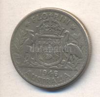 Ausztrália 1946. 1Fl Ag T:3 Australia 1946. 1 Florin Ag C:F
