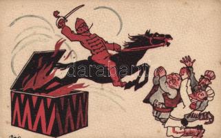 Hungarian military propaganda, Krampus, humour s: Bíró