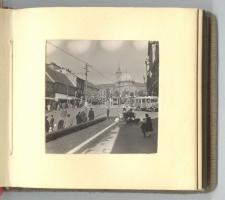 cca 1930 Pécs 31 darab 6x6 fotót tartalmazó album