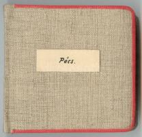 cca 1930 Pécs 31 darab 6x6 fotót tartalmazó album