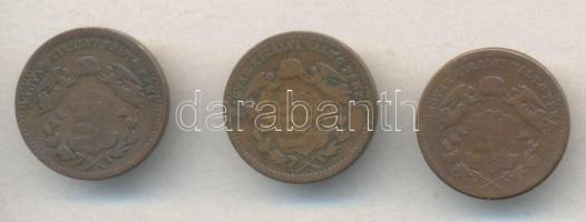 1868KB 1Kr + 1869KB 1Kr + 1872KB 1Kr T:2-,3