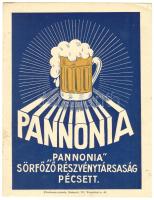 cca 1940 Pannónia sör kisplakát 18x24 cm