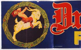 cca 1930 Dreher Bak sör litho reklámplakát / beer commercial litho 20x84 cm