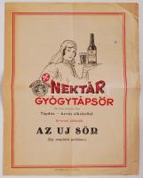 cca 1930 Nektár gyógytápsör 4 oldalas reklámnyomtatvány