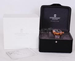 Vadonatúj, nem használt Steinhart NAV-B rózsaarany repülős óra zafírkristály üveggel, Unitas 6497 sv...