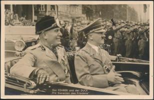 Adolf Hitler and Benito Mussolini