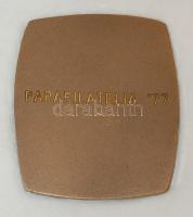 1977. "Magyar Bélyeggyűjtők Országos Szövetsége Budapest" Br emlékplakett eredeti díszdobo...