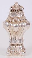 1858 Antik ezüst (Ag) borsszóró 13 latos bécsi tisztaságjelzéssel és mesterjeggyel /  Antique silver pepper holder with 13 loth purity Viennese hallmark and maker's mark, 9,5cm, 61,5gr