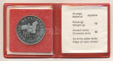 1983. 100Ft "Simon Bolivár" alpakka T:PP Eredeti tokban, tanúsítvánnyal!