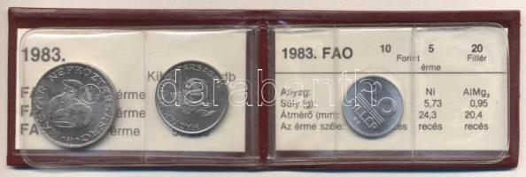 1983. "FAO" sor 20f, 5Ft, 10Ft eredeti plasztikcsomagolásban, tanúsítvánnyal T:BU