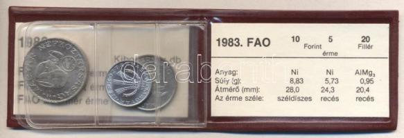 1983. "FAO" sor 20f, 5Ft, 10Ft eredeti plasztikcsomagolásban, tanúsítvánnyal T:BU