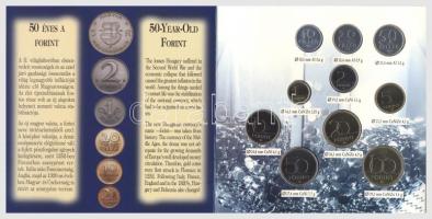1996. 10f-100Ft 10klf db "50 éves a forint" dísztokos szettben T:BU Csak 7000db!