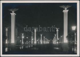 Berlin in the NS festive decorations at night (EK)