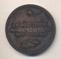 ~1980. "II. Rákóczi Ferenc Munkásőr Zászlóalj Berettyóújfalu" Br emlékérem (42,5mm) T:2