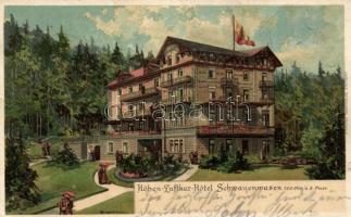 Schwanenwasen, Hotel, litho