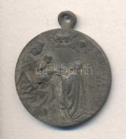 1915. "Szent István felajánlja a Szent Koronát a Boldogságos Szűz Máriának / I. Ferenc József f...