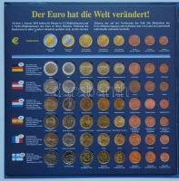 Euro forgalmi sor gyűjtemény albumban: 10 ország komplett forgalmi sora T:1,2 + 2 országé hiányos és...