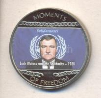 Libéria 2004. 10$ "Szabadság pillanatai-Lech Walesa és a Szolidaritás 1980." multicolor T:...
