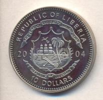 Libéria 2004. 10$ "Szabadság pillanatai-A gén-térkép 2000." multicolor T:PP Liberia 2004. 10 Dollars "Moments of Freedom-The gene map 2000." multicolor C:PP