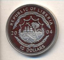 Libéria 2004. 10$ "Szabadság pillanatai-A spanyol armada pusztulása 1588." multicolor T:PP Liberia 2004. 10 Dollars "Moments of Freedom-Destruction of the Spanish fleet 1588." multicolor C:PP