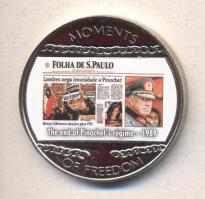 Libéria 2004. 10$ "Szabadság pillanatai-Pinochet-rezsim vége 1989" multicolor T:PP
Liberia...