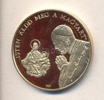 Bognár György (1944-) 1991. "II.János Pál pápa látogatása - Esztergom" aranyozott emlékére...