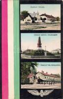 Kál-Kápolna mit Bahnhof u. Kriegerdenkmal