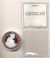 Magyar tallérok utánveretben "Báthory István tallérja 1585." Ag (0,999) 20g T:PP Tanúsítvánnyal, csak 2000db!