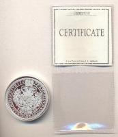 Magyar tallérok utánveretben "I. Lipót tallérja 1695." Ag (0,999) 20g T:PP Tanúsítvánnyal,...