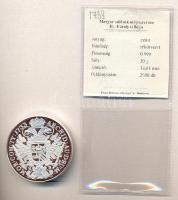 Magyar tallérok utánveretben "III. Károly Tallérja 1733." Ag (0,999) 20g T:PP Tanúsítvánnyal, csak 2000db!