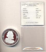 Magyar tallérok utánveretben "II. Mátyás Tallérja 1616." Ag (0,999) 20g T:PP Tanúsítvánnyal, csak 2000db!